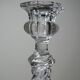 Twisted antique glass candlestick, circa 1930-1950