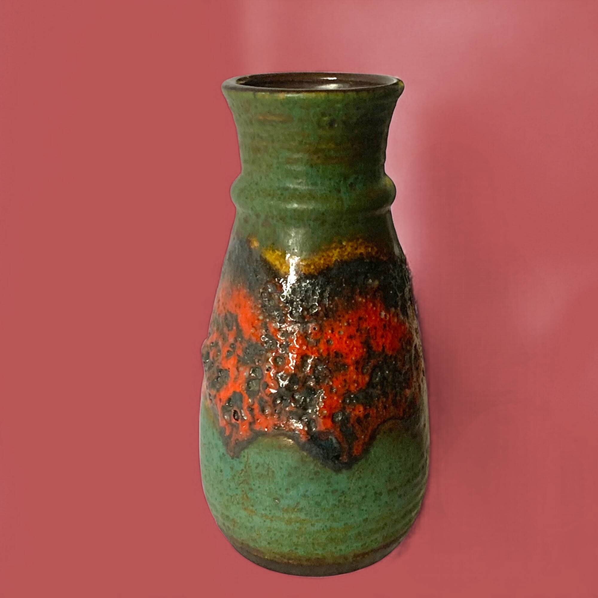 West Germany Vase - Bay Keramik 630 25 - Fat Lava