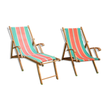 Transat and chair vintage 1960