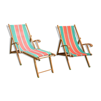 Transat et chaise longue Vintage 1960