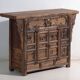 Buffet ancien en pin à panneaux sculptés – Chine, vers 1900