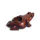 Cendrier grenouille en bois sculpté