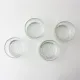 Scandinavian Style Textured Glass Dessert Bowls, 1960's