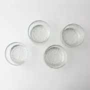 Bols à dessert en verre texturé de style scandinave, années 1960