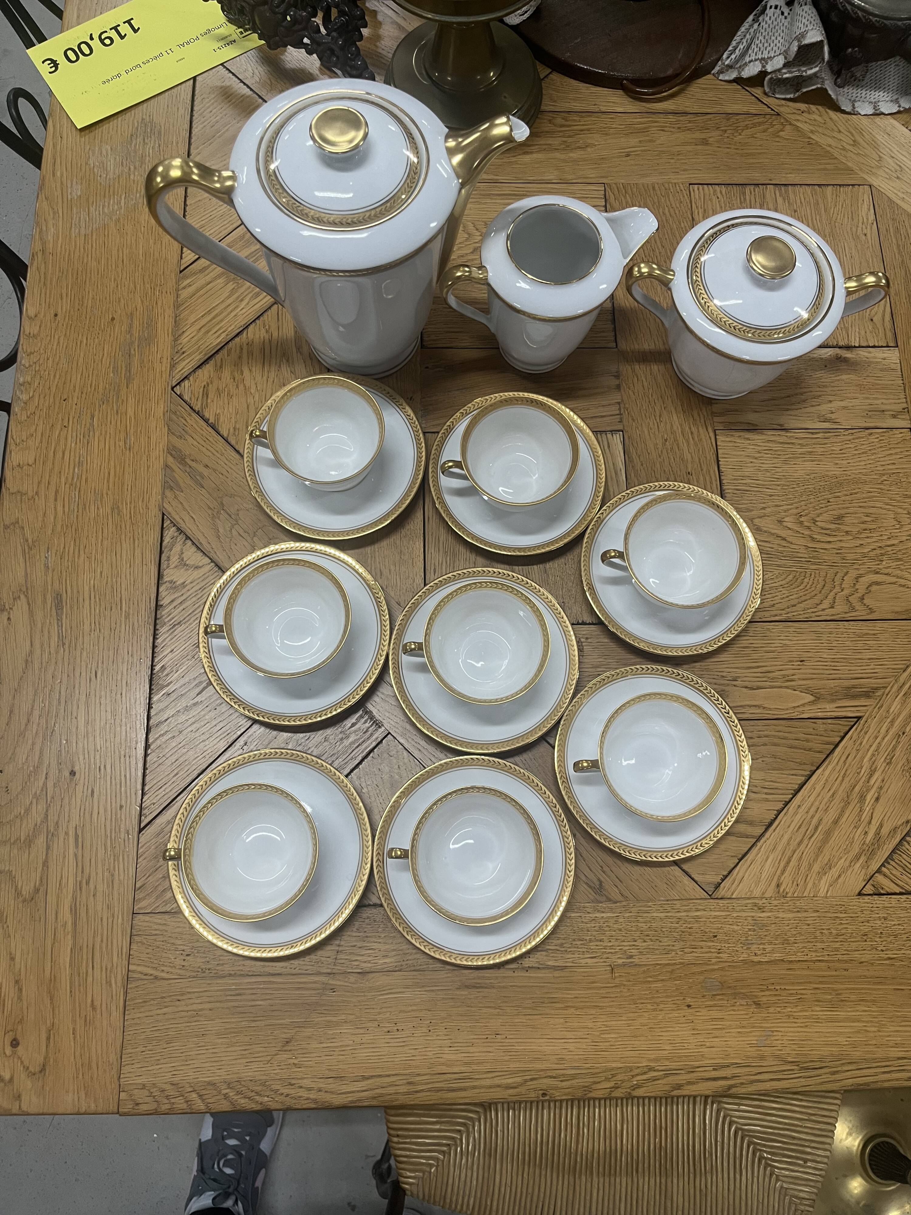 Limoges Poral coffee service