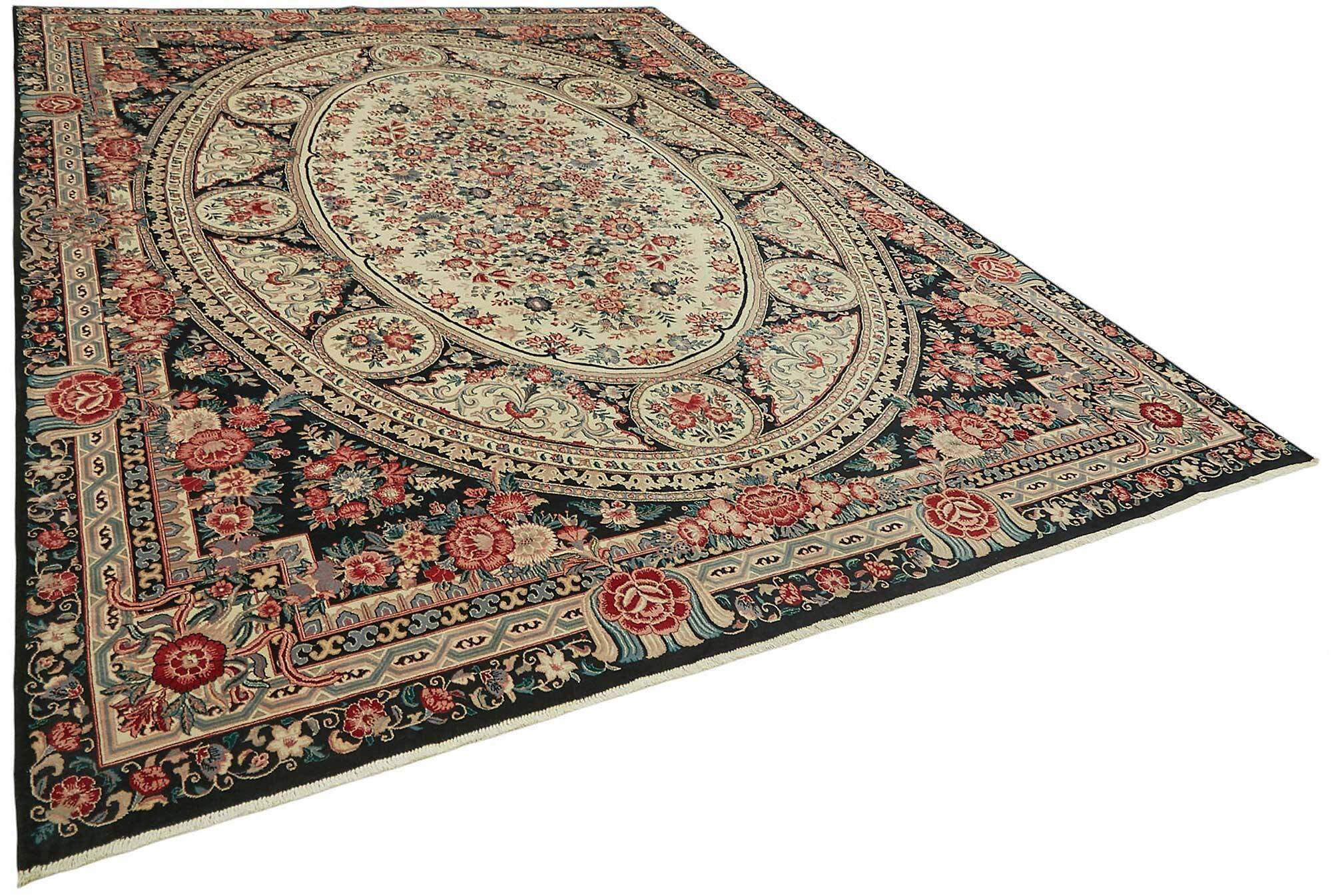 Turkish Handknotted Wool Oushak Rug 272 cm x 378 cm