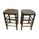 Paire de tabourets style bistrot Luterma