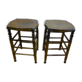 Paire de tabourets style bistrot Luterma