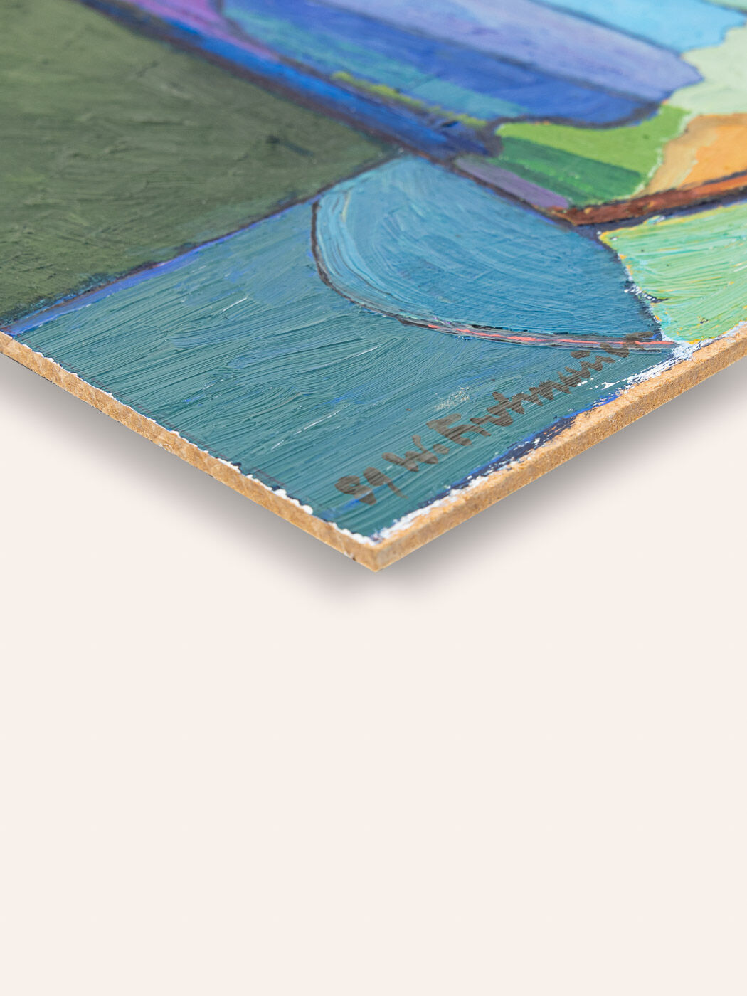 Floral stil life, oil on wooden plate, 40 x 55cm