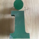 Industrial letter in zinc