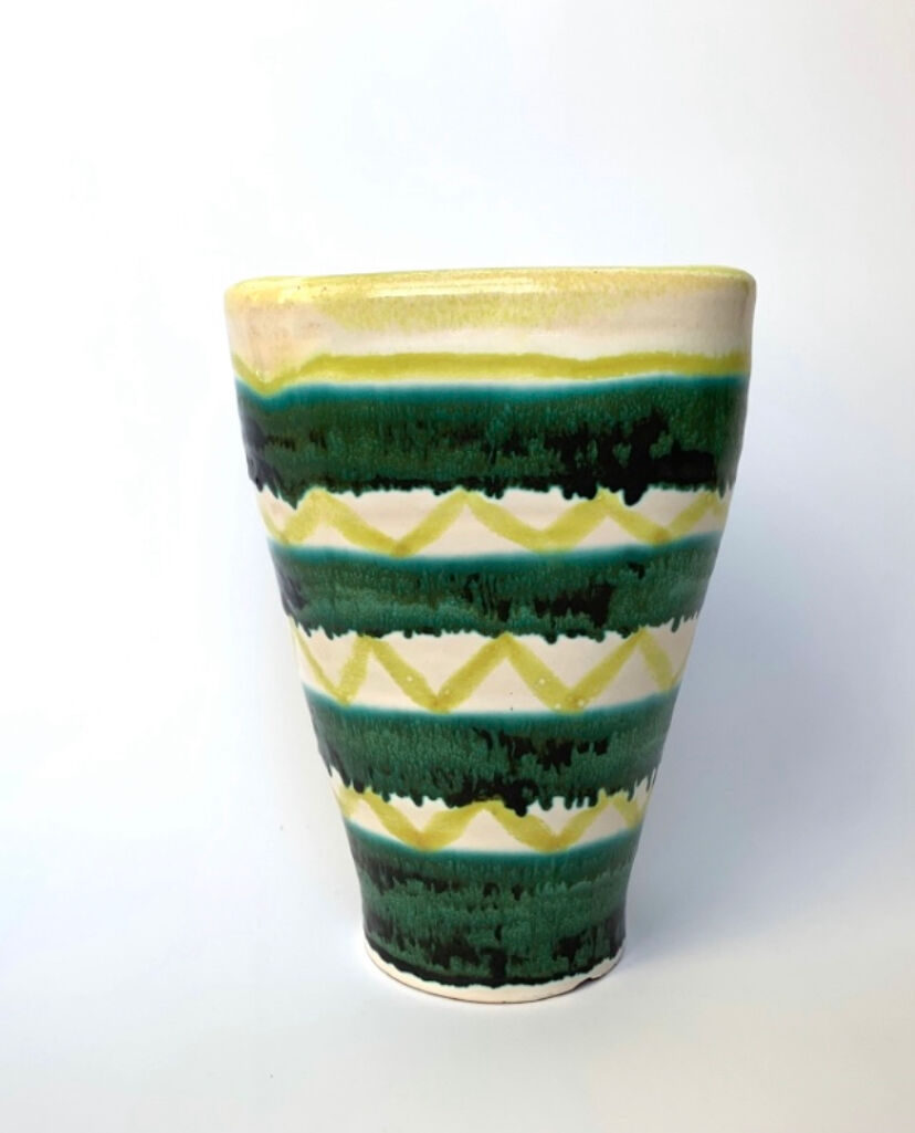 Earthenware vase by Robert Deblander