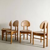 Vintage Danish Mid Century Wooden Dining chairs by Rainer Daumiller, 1970s