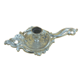 Bronze hand candle holder silver Louis XV style