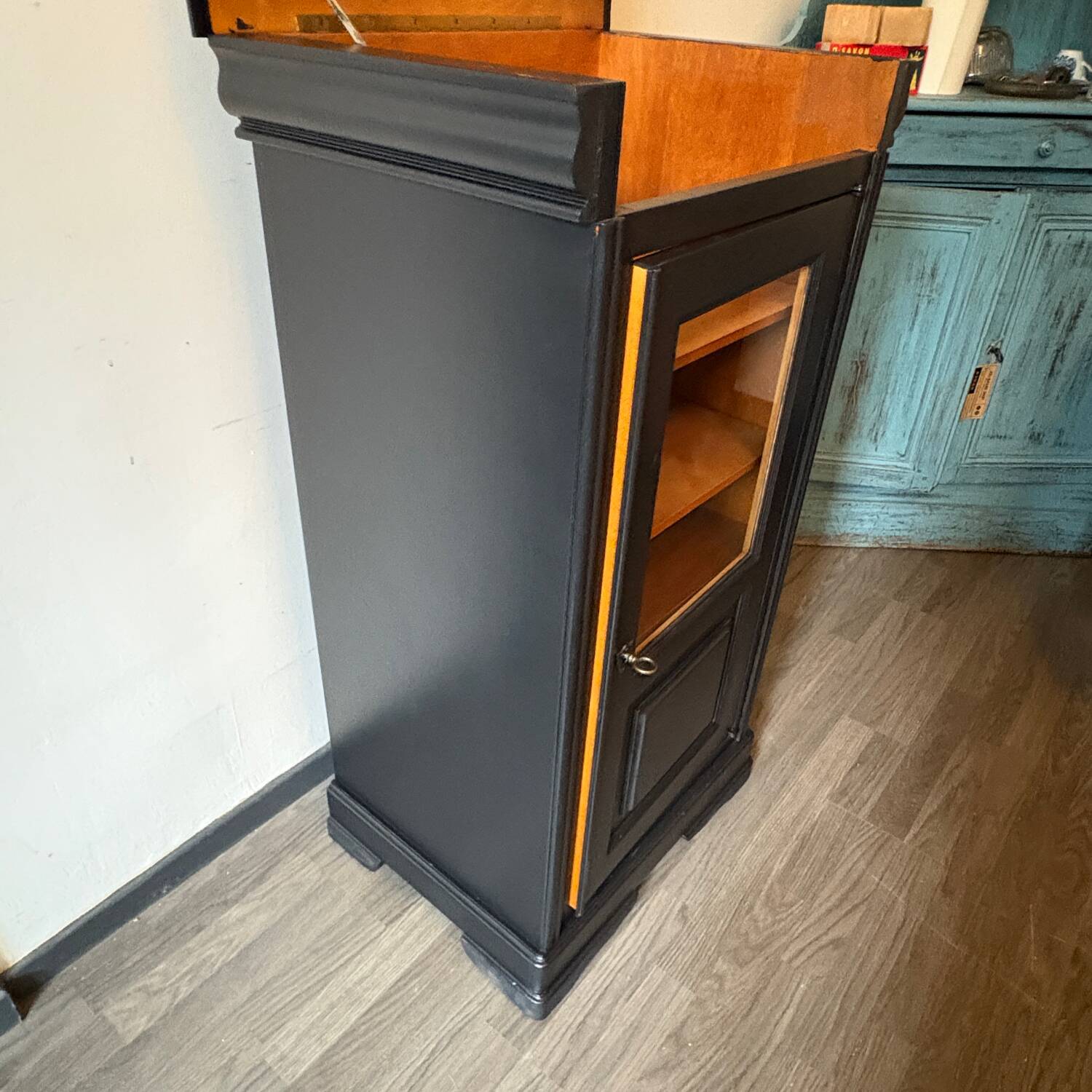 Small black ebony display case