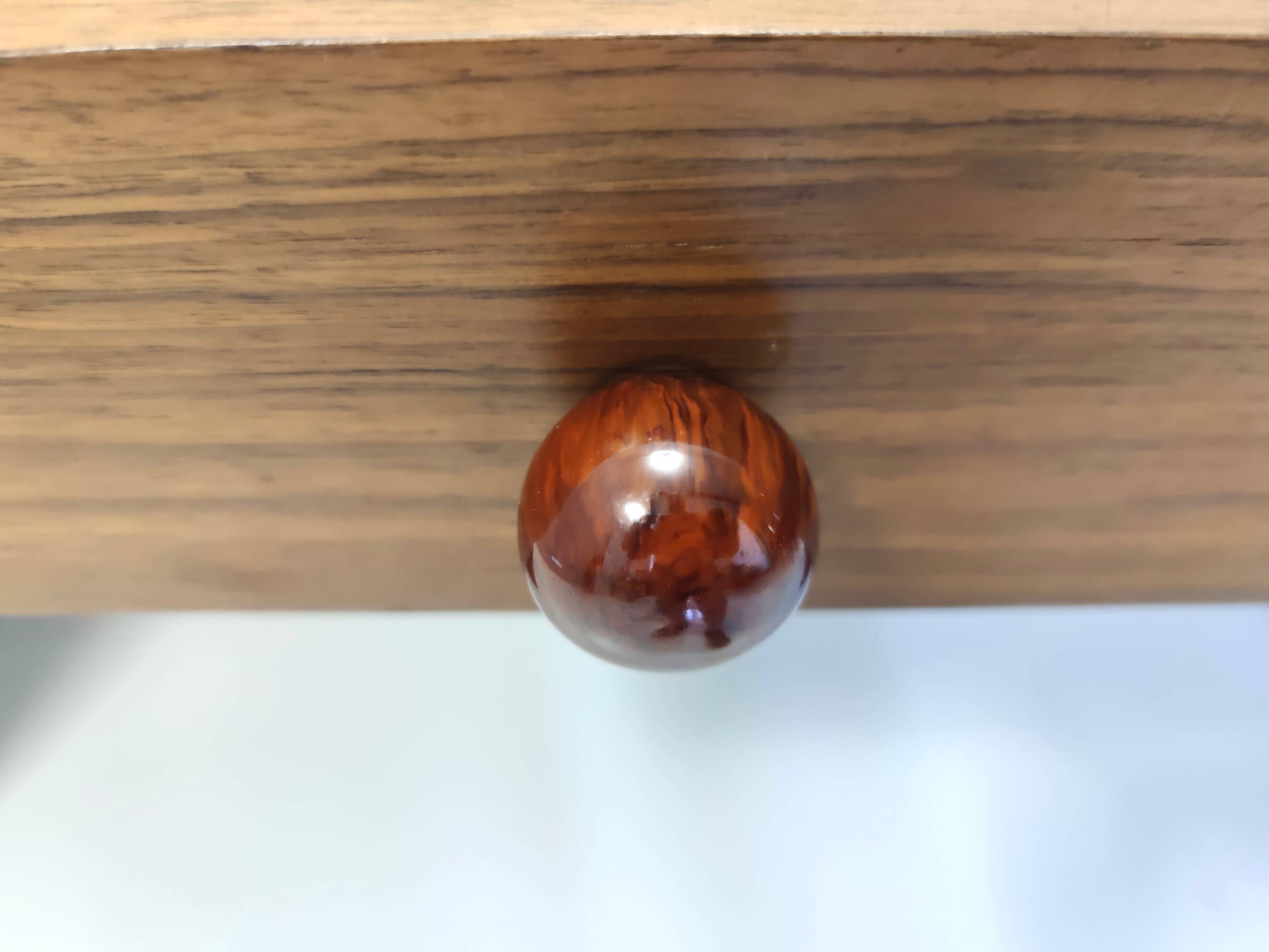 Art Deco desk in walnut, birch and beech, Brianza, Italy