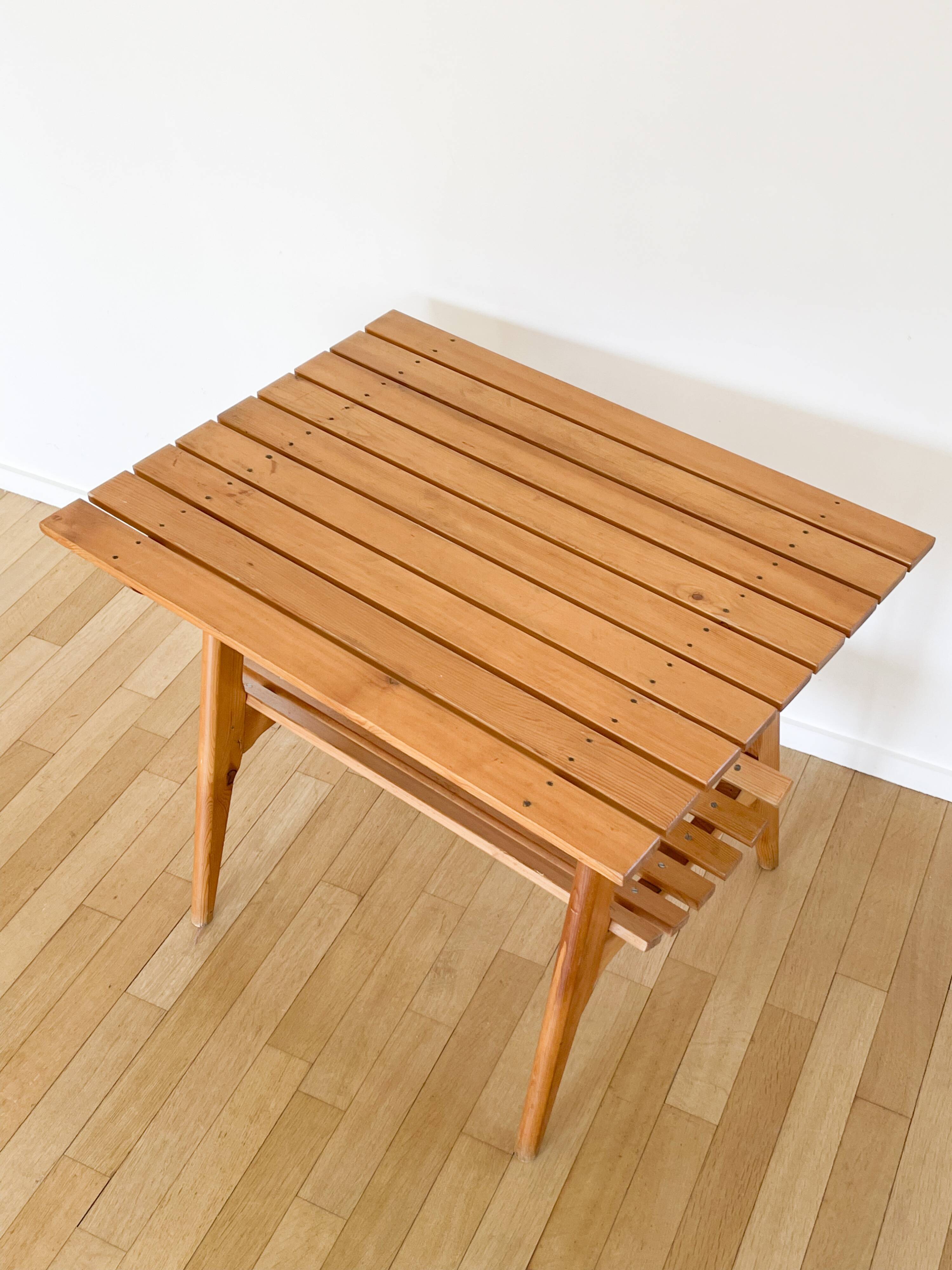 Scandinavian style wooden table