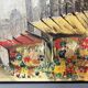 Tableau 1959 "The Flower Market of La Madeleine"