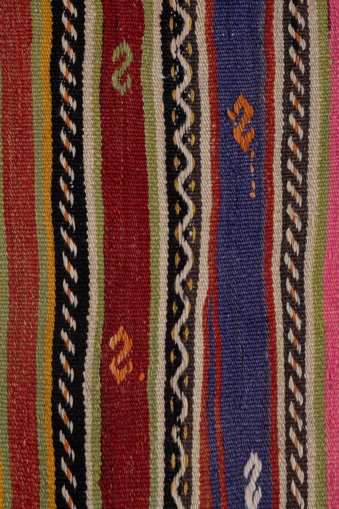 Vintage Turkish hallway rug 77x348 cm