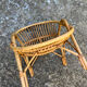 Bureau et fauteuil enfant en rotin vintage
