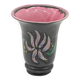 Enamelled ceramic vase, signed, Vallauris, vintage, 1970's
