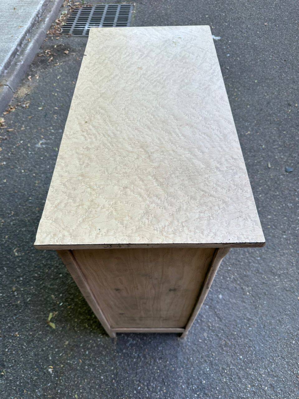 Renovated vintage Parisian buffet in solid wood from the 1940s.