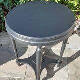 "Black steel" tea table, art deco 1920