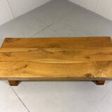 Brutalist sturdy hardwood coffee table 1960’s