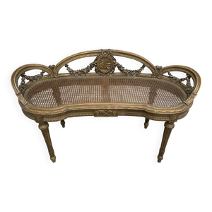 Superbe banquette de - salon style louis