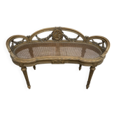 Superbe banquette de salon (modèle corbeille) de style Louis XVI