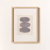 Contemporary abstract painting signed eawy