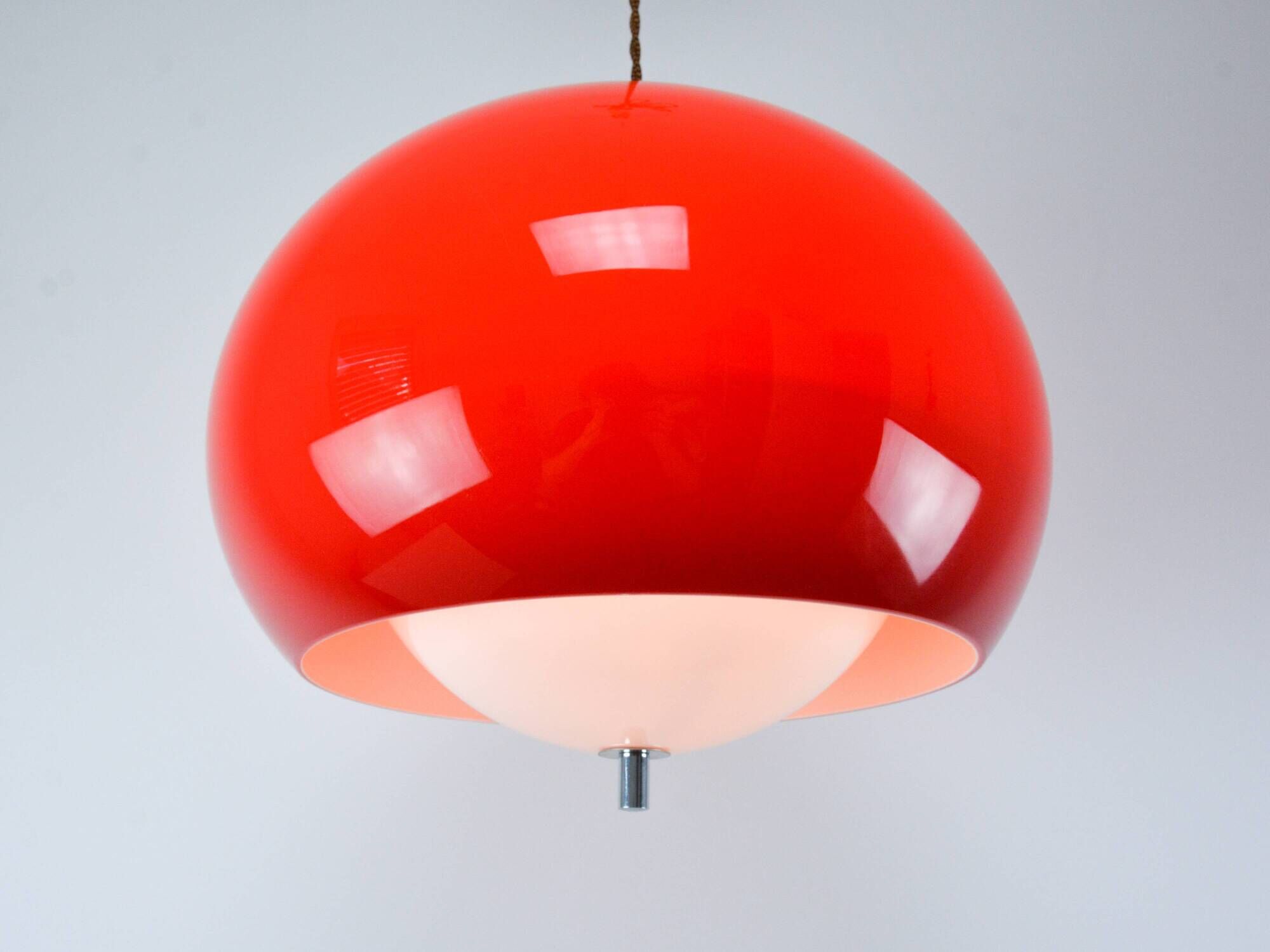 Vintage Red Meblo "Burgos" Pendant Lamp