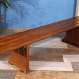 1960s slatted bench
