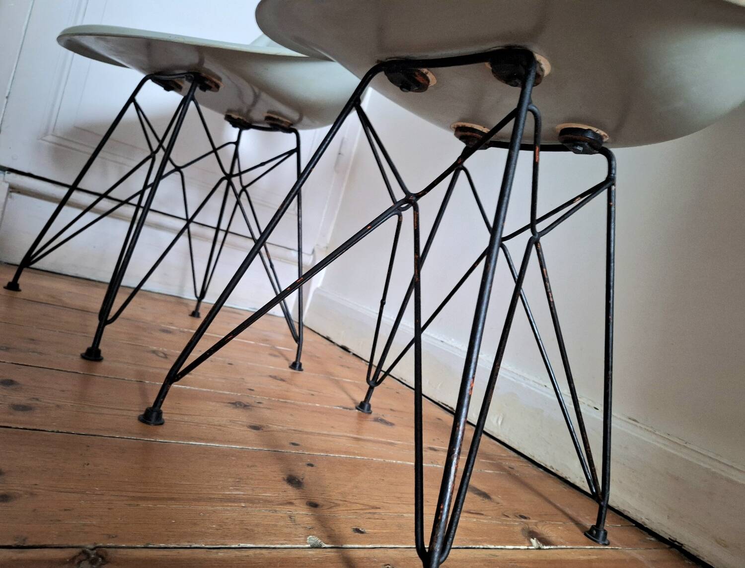 Pair of vintage chairs by Miroslav Navratil for Vertex, antique seating furniture