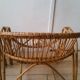 Pair of rattan basket armchairs