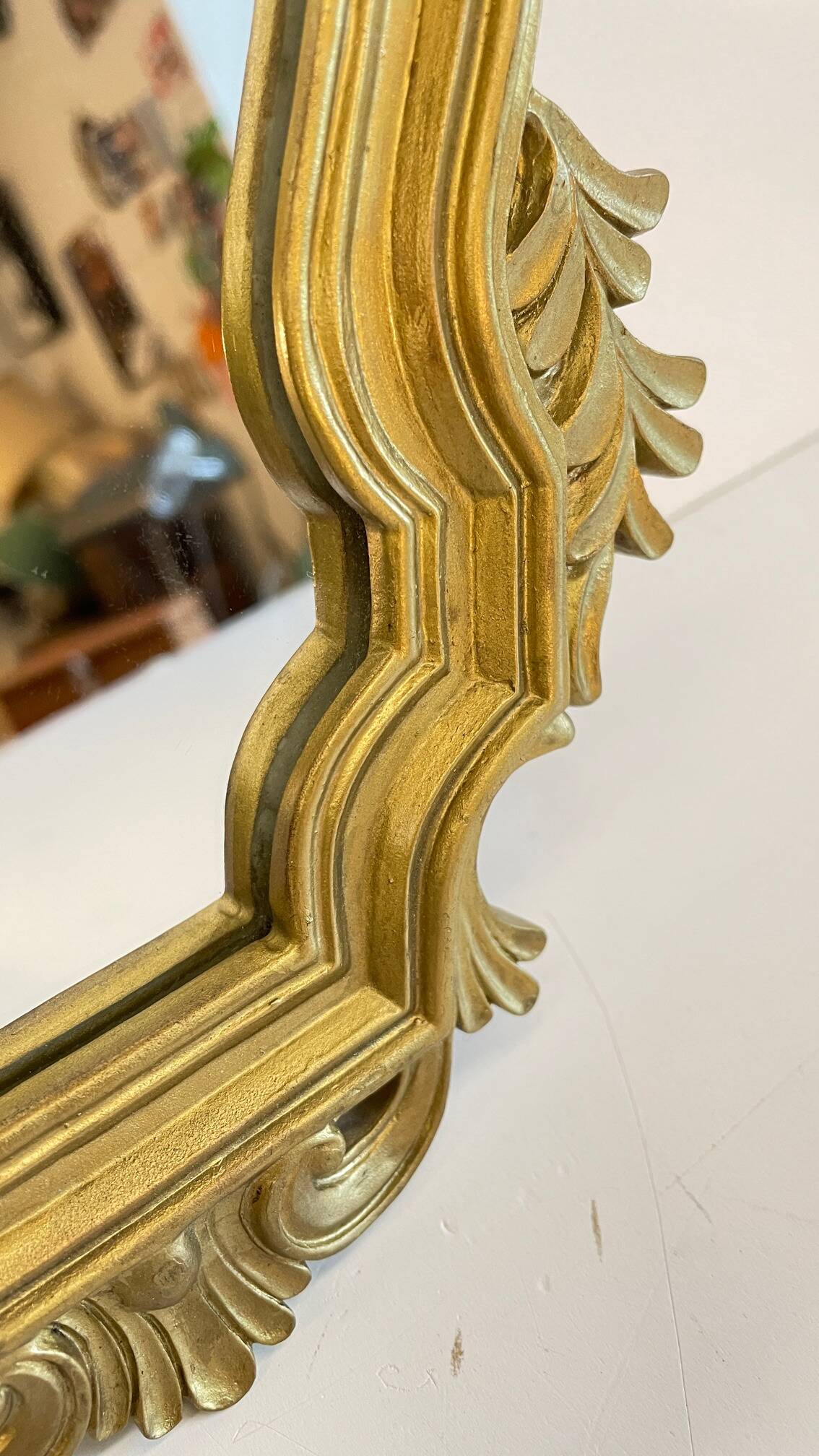 Vintage rockery style mirror – 24x32cm