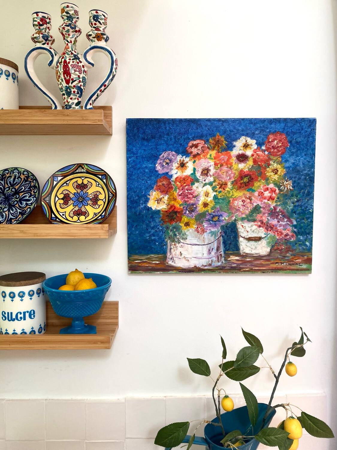 Vintage oil on canvas