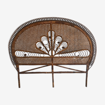 Rattan headboard