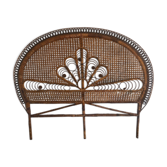 Rattan headboard