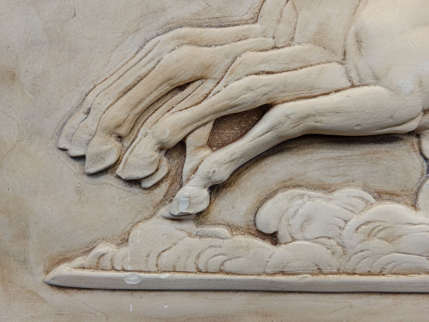 Plaster bas-relief