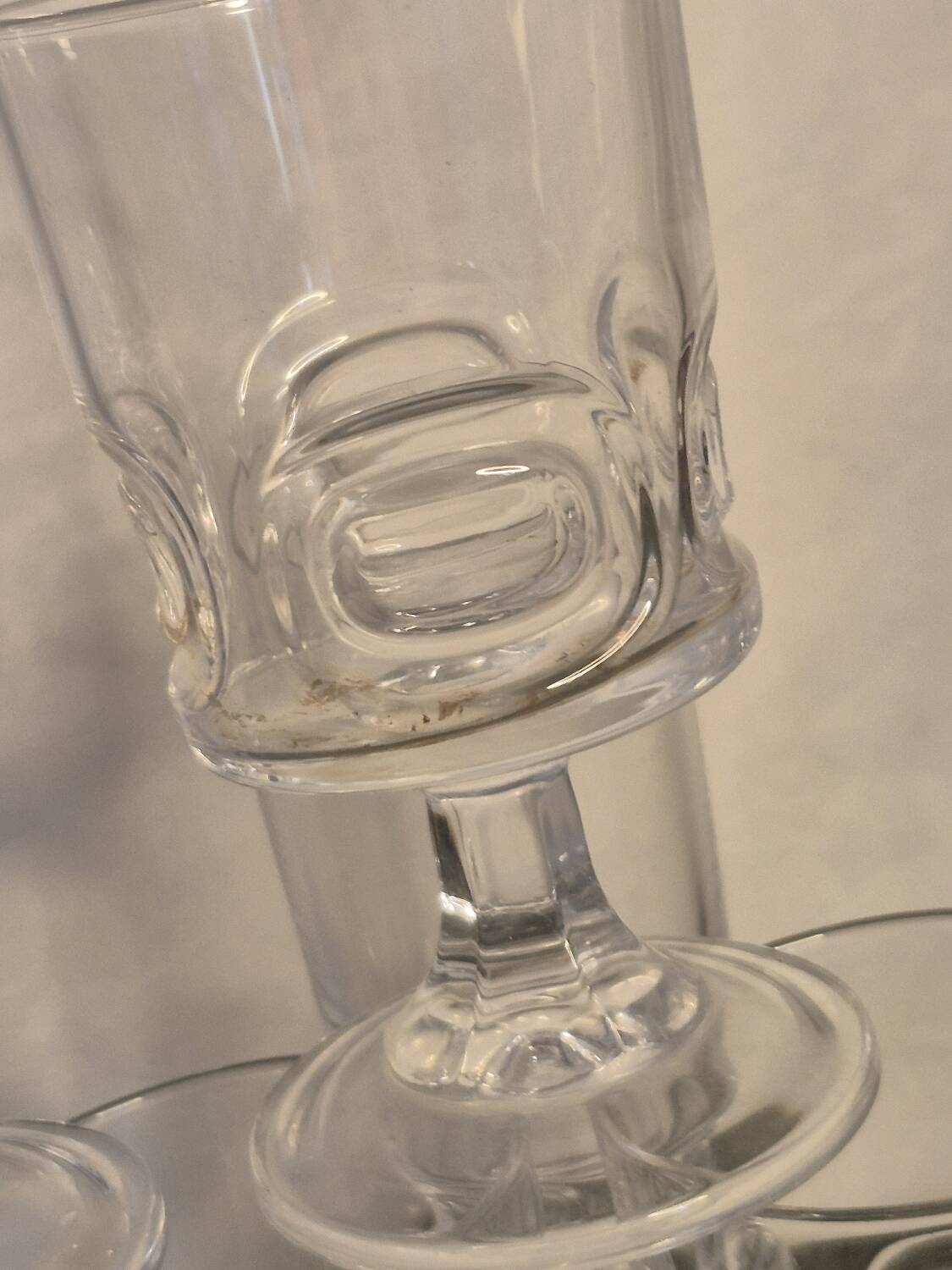 Vintage stemmed glasses