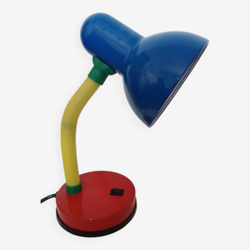 Lampe de bureau années 90, color block, esprit Memphis