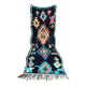 Vintage Berber Boucherouite hallway runner: Moroccan rug