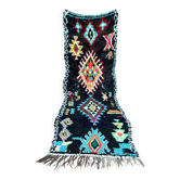 Tapis de couloir vintage berbère Boucherouite : tapis marocain