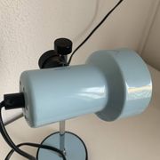 Vintage 1960s Veneta Lumi sky blue desk lamp - 30 cm