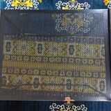 Vintage black metal trundle tables 1950