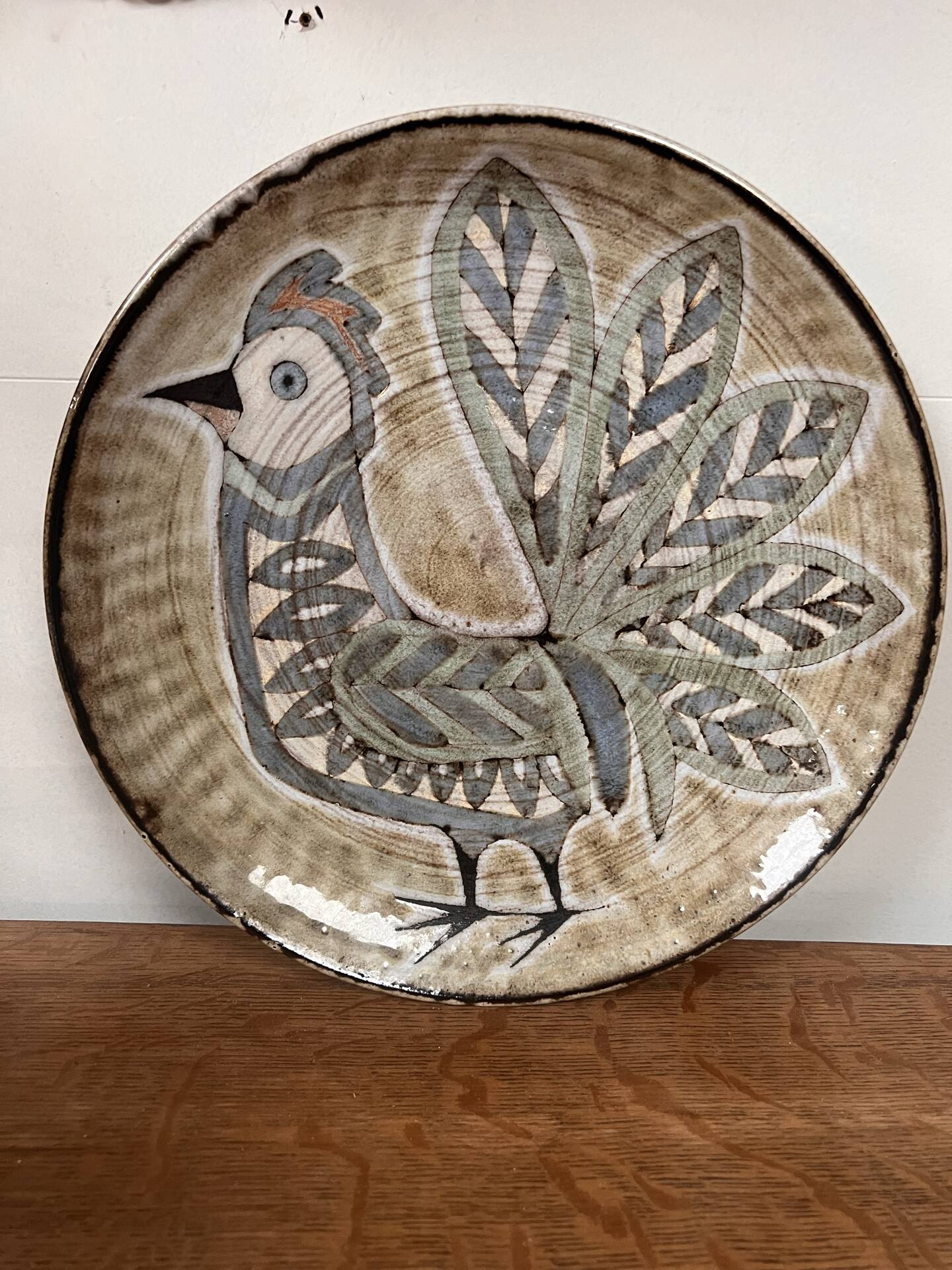 Ceramic plate the old mill Vallauris Perot