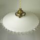 Suspension and rosette in opaline and porcelain