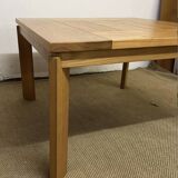 Maison Regain solid elm extendable dining table