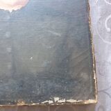 2 old oil portraits on panel 1800's