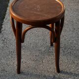 Thonet-style curved wooden stool